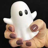ghost emoji squishy stress reliever