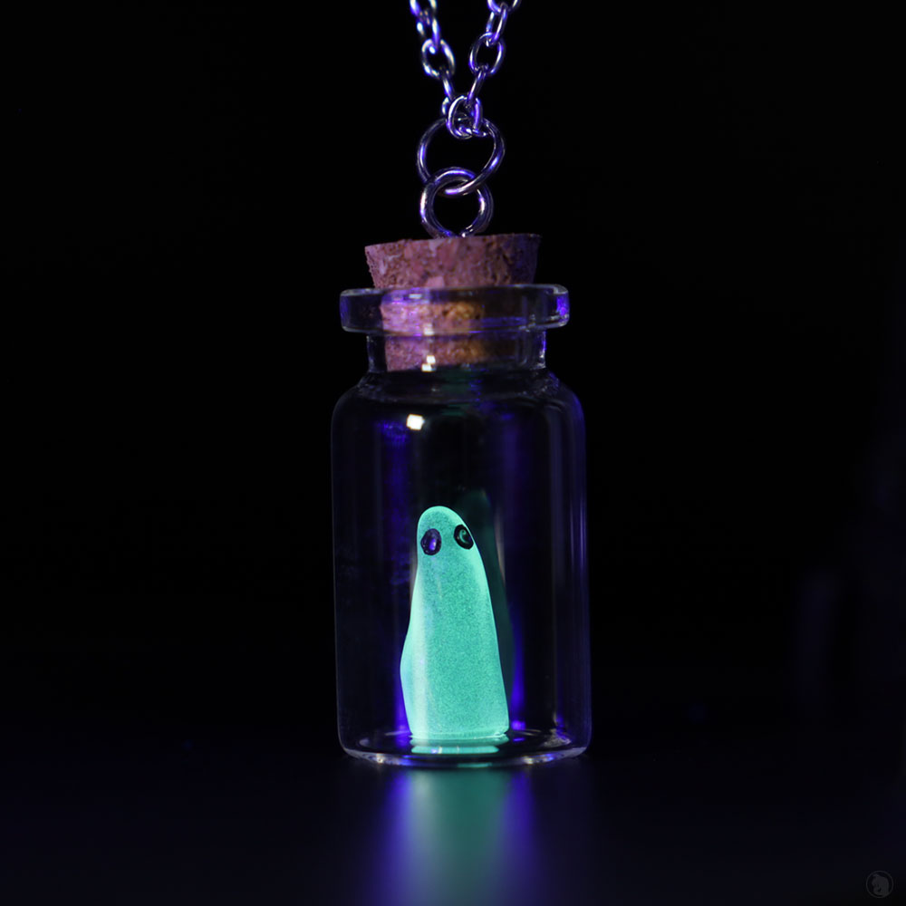 Ghost in a Bottle Necklace